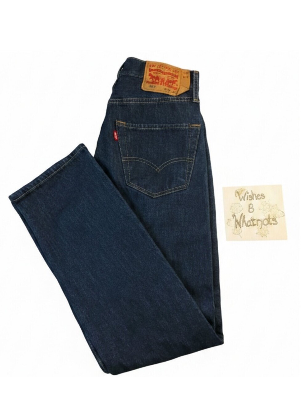 NEW Levi's 501 Men's Jeans 28x32 Dark Wash Rinse Blue Button Fly Straight Denim